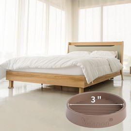 Furniture Coasters - 8 Pcs 3”Round Furniture Caster Cups Non Slip Pads Hardwoods Floors Non Skid Furniture Grippers Rubber Furniture Feet Anti Slide Floor Protector for Bed Couch Stoppers Brown