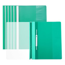 PATIKIL Report Covers, 6 Pcs Plastic Clear Front File Sheet Document Presentation Binder Folder Protector Portfolio for A4 Size Paper Office, Green