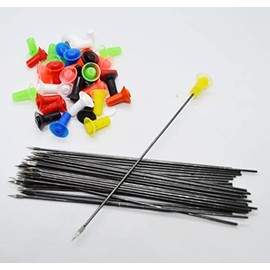 Black Rhino Blowguns 40 Caliber Blowgun Ammo, Dart Assortments,Target Wire Darts, and Spear Wire Darts (40 Cal Spear Darts Mixed Color (50pcs))