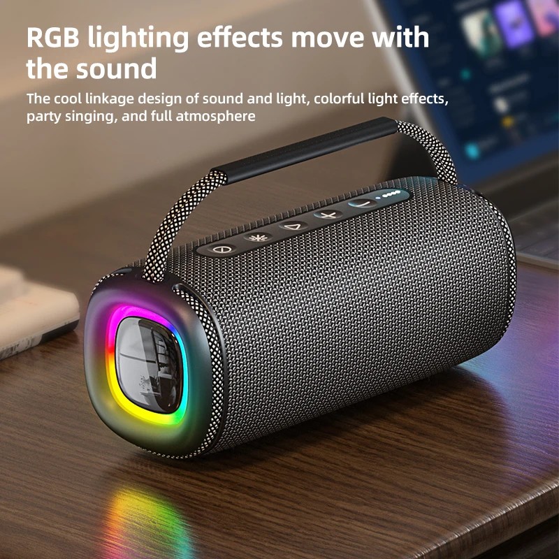 Colorful Light Speaker Outdoor High Quality Portable Wireless Waterproof 30W