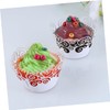 MAGICLULU 25pcs Hollow Out Cupcake Wrappers Elegant Lace Paper Baking