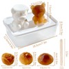 Doumiyo Large Ice Cube Molds, 3D Silicone Cute Ice Molds,