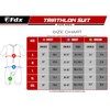 FDX Men Triathlon Tri Suit Padded Compression Running Swimming Sublimation