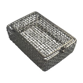Stainless Products Ltd Stainless Steel Parts Washing Basket (3.6" x 2.7" x 1.3”) - Perfect for Efficient Cleaning of Small Parts, Designed with Durable Perforated Steel, and Corrosion-resistant