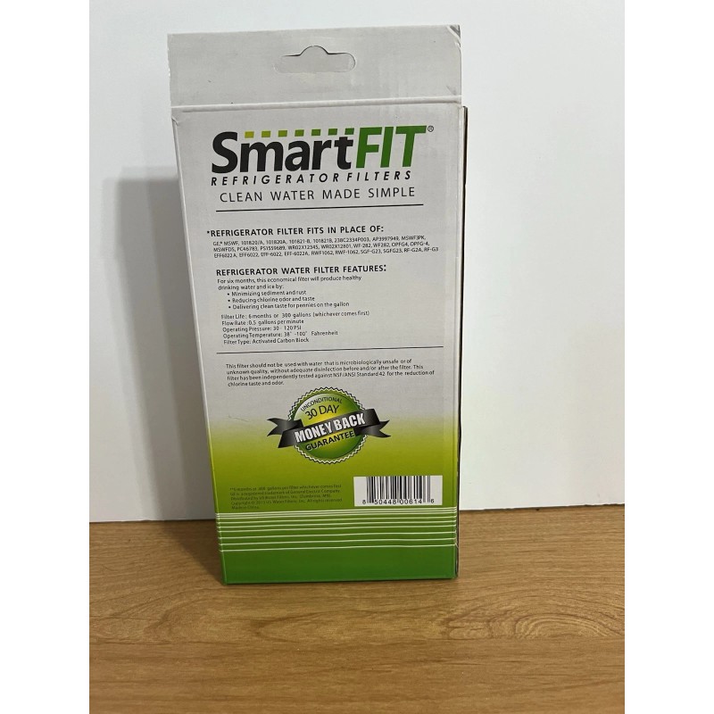 SmartFit Smart Fit SFRG-3 Refrigerator Filter 2 Pack NEW See