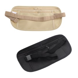 Upgraded Money Belt for Travel Hidden RFID Security Pouch Anti-Theft Passport Fanny Pack for Men & Women Present Gift money pouches for cash small travel money pouch under clothes for men
