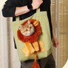 Pet Canvas Shoulder Bag Cat Carrier Portable Chest Cat Bag