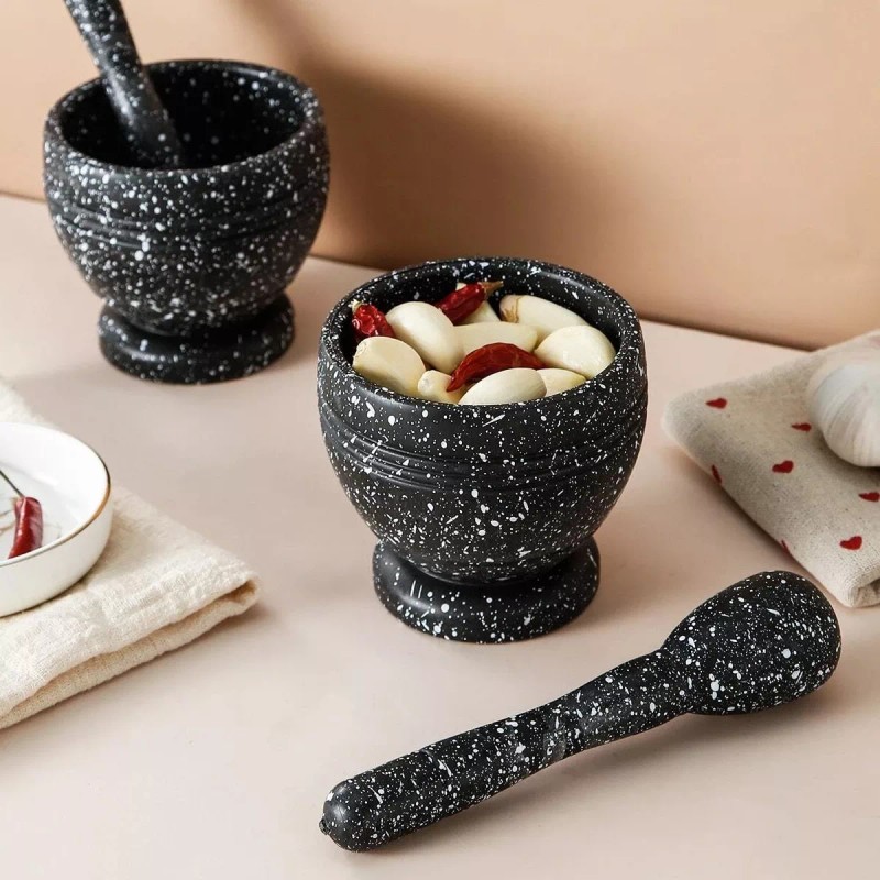 Mortero Molcajete Triturador Machacador Especias Mascarillas