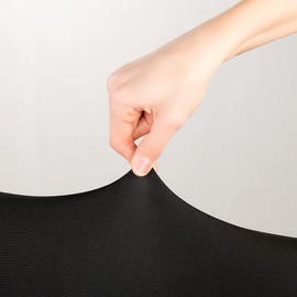 infactory Chair Cover: Set of 6 Stretch Chair Covers with Backrest, Oeko-Tex® Standard 100, Black (Chair Cover, Stretch Chair Covers, Chair Covers Only)