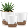YNNICO Indoor Outdoor Plant Pots- Self Watering Planters with Drainage