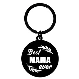 Mothers Day Gifts for Mom Keychain Gifts for Mom Birthday Gifts from Daughter Son Mama Keychain Gifts for Mommy Mother Keychain Engraved Best Mama Ever Gifts Keychain