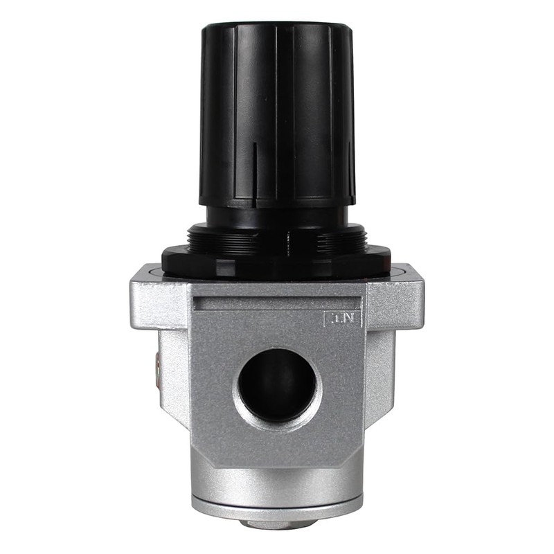 HEAVY DUTY IN-LINE COMPRESSED AIR PRESSURE REGULATOR FOR AIR COMPRESSOR,