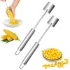 2 Pieces Corn Peeler Corn Cutter, Stainless Steel Corn Cob