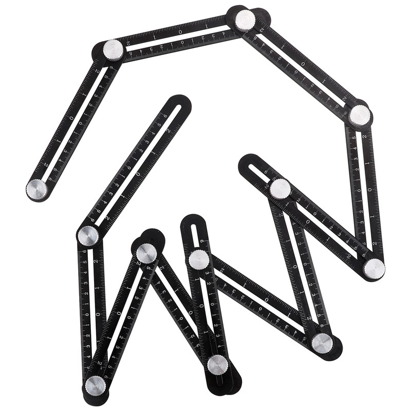 Hole Locator Steel Multi Angle Measuring Ruler Portable Universal Wall