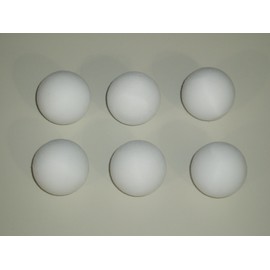 FOOTBALL TABLE BALLS 6 x 36 mm SCUFFED WHITE BALLS **