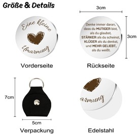 Hroanc Best Friend Gifts Keyring Graduation Gift Good Luck Gifts Motivational Gifts Courage Passed Exam Gift Woman You Create The Gift