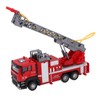 1:50 Ladder Fire Truck Alloy Model 180° Rotating Table Fire