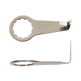 Fein L-Shaped Cutting Blade - Oscillating Multi-Tool Accessory for Cutting & Finishing, Serrated, 1" Blade Length, 2-Pack - 63903207012