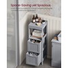 VASAGLE Storage Cabinet, Storage Organizer Rack Stand for Bathroom, Living