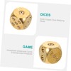 Abaodam Pure Copper Dice Win Switch Teaching Dice Board Gold