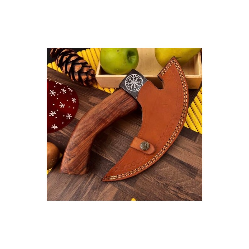 New Viking Pizza Cutter Axe Viking Hatchet Pizza Axe (Skull