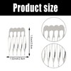 20 PCS Small Tiny Metal Side Hair Combs Plain Blank