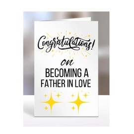 Congratulations on becoming a Father in Love card, Gifts for Men, Women, Presents for Christmas, A5-79_79