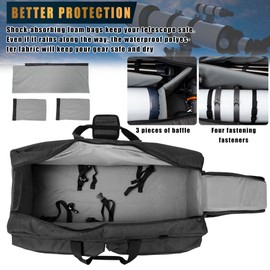 40“ Telescope Bag, Large Telescope Travel Bag for for Telescope Tube & Tripod,Soft Pad Telescope Carrying Case Compatible with Gskyer ToyerBee Celestron Telescope,Storage for Telescope Accessories