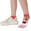 Womens Funny Toe Socks Five Finger Low Cut Socks Cartoon
