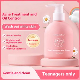 OME Children's Amino Acid Facial Cleanser 220ml 儿童氨基酸洗面奶  深层清洁 温和不刺激 for Deep Cleansing, Gentle and Non Stimulating Moisturizing, Oil Control, Acne Removal and Blackhead Removal