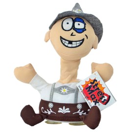 Kögler 75599 - Stress - Max, Seppl with Print, Figure with Suction Cups on the Bottom, Ideal for Relieving Stress, Anger and Aggression