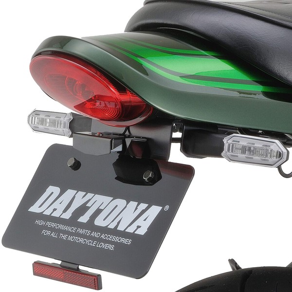 Daytona 98049 Motorcycle Fenderless Kit for Z900RS/CAFE (18-22), LED License Lamp, Reflector, Turn Signal Stay, Compliant with Safety Standards