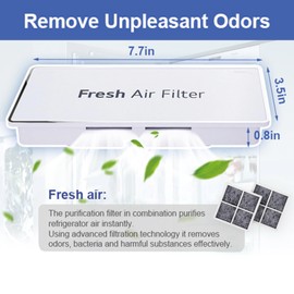 MCR66849208 Air Filter Cover Decor Compatible With for LG Refrigerators Fresh Air Filter Assy Replacement for MCR66849219 AP6892370 4957379 PS12085698 ACW75477501 EAP12085698