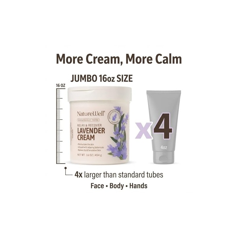 NATURE WELL Lavender Smooth & Soften Moisturizing Cream For Face,