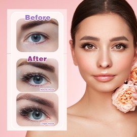 NMKL38 Lash Extension Kit DIY Lash Clusters Eyelash Extension Kit Individual Lashes Kit with Lash Bond and Seal, Lash Tweezers for Self Use (8-16mm)