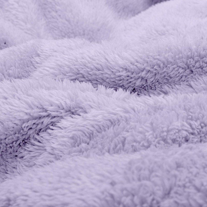 Snug Rug Lavender Blanket Sherpa Fleece Fluffy Luxury For Sofa