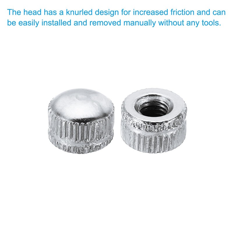 PATIKIL M5x0.8 Cap Nuts 30pcs Accord Knitting Screw Knob Cap