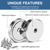 MIKEDE 10 Pack Strong Neodymium Cup Magnets, 70Lbs+ Holding Force