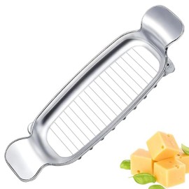 Premium Butter Wire Slicer, Multifunctional Cheese Cutter, Aluminum Cheese Wire Slicer for Uniform Slicing