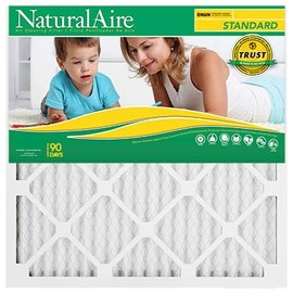 NaturalAire 20X25X1 HVAC Standard Filter, Replacement Furnace Upgrade for Home or House, Trap Dust & Debris and Purify Air: Keep Your AC Vent Clean & Fresh (12 Pack)