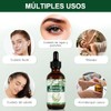 2PCS Aceite de Romero 60ml Cuidado Cabello Cejas Pestañas Barba