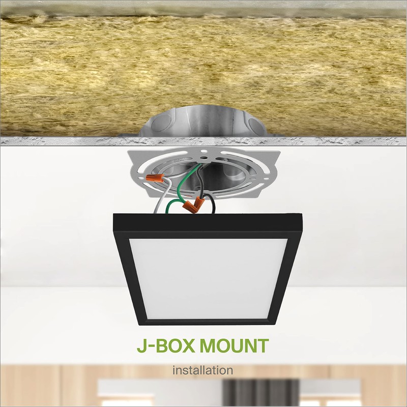 ASD 6 Pack 5 Inch Square LED Flush Mount Ceiling