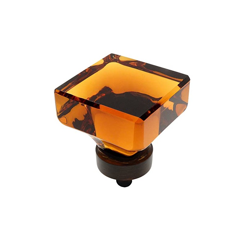 Cosmas 6377ORB-A Oil Rubbed Bronze Cabinet Hardware Square Knob with