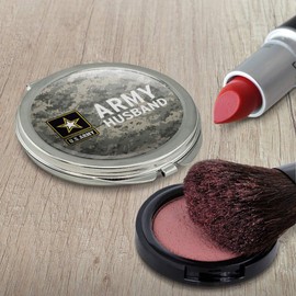 U.S. Army Husband Compact Travel Purse Handbag Makeup Mirror
