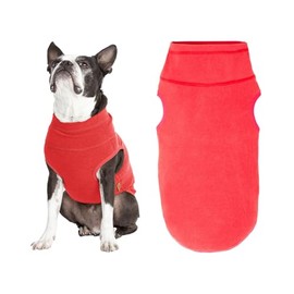 Gooby Microfiber Stretch Fleece Vest Dog Sweater - Tomato Red, 4X-Large - Warm Pullover Microfiber Fleece Dog Jacket for Small to Large Dogs