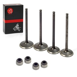 Intake & Exhaust Valves and Seal For Polaris Predator 500 2003-2007 Outlaw 500 2006-2007 3087982 3087981