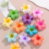12Pcs Hawaiian Flower Hair Clips, BetterJonny Non-Slip Flower Claw Clips