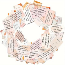 Prayer Cards, 60 Unique Bohemian-themed Spanish Bible Verses, for Women and Men with Mini Bible Cards, Featuring Verses, Christian