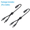2 Pack DC Power 1 Female to 2 Male 5.5mm