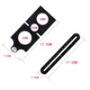6 Fold Ruler Aluminum Alloy Portable Lightweight Black Folding Multi